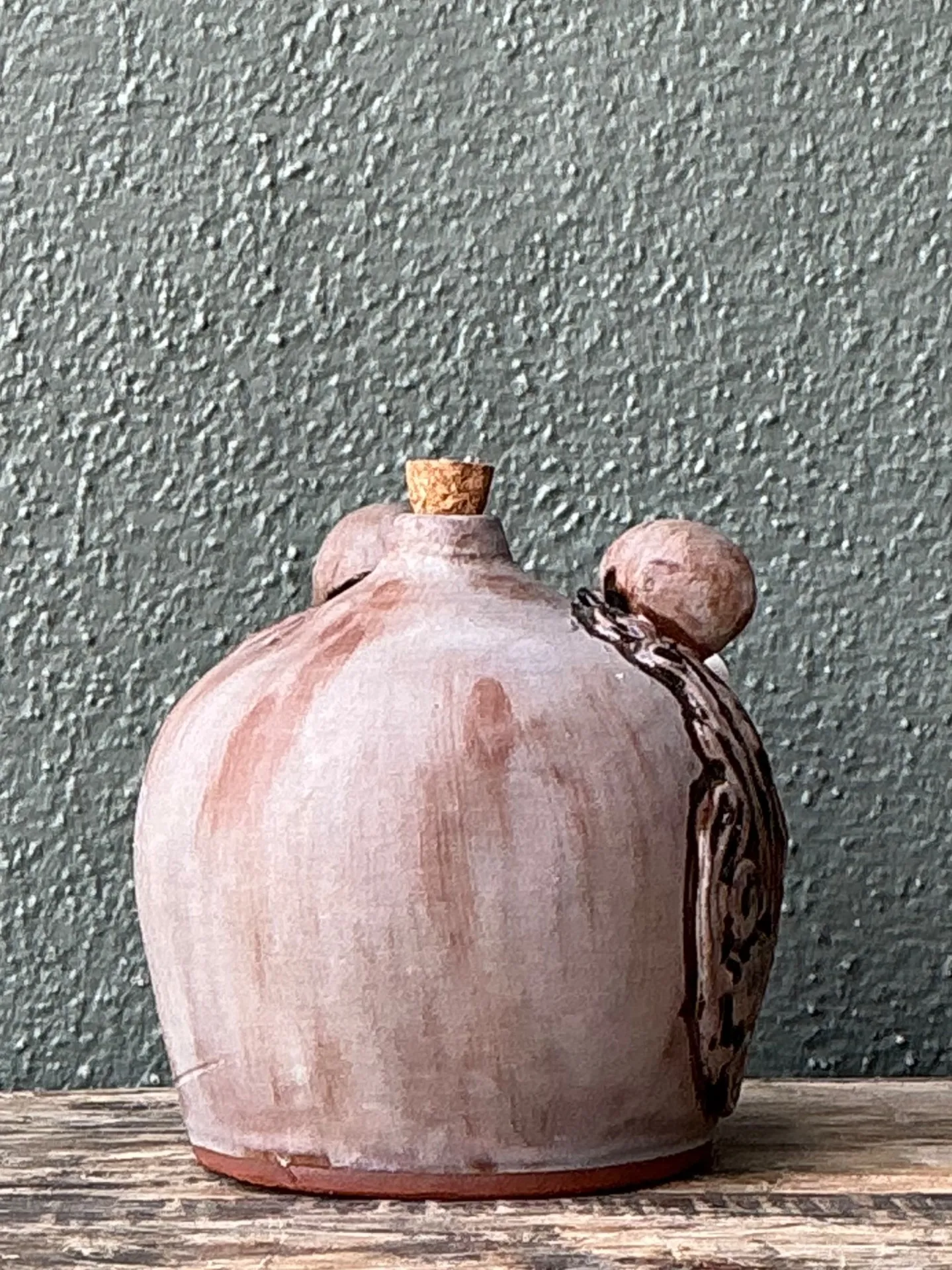 Vintage Handcrafted Ceramic Face Jug — additional photo 5