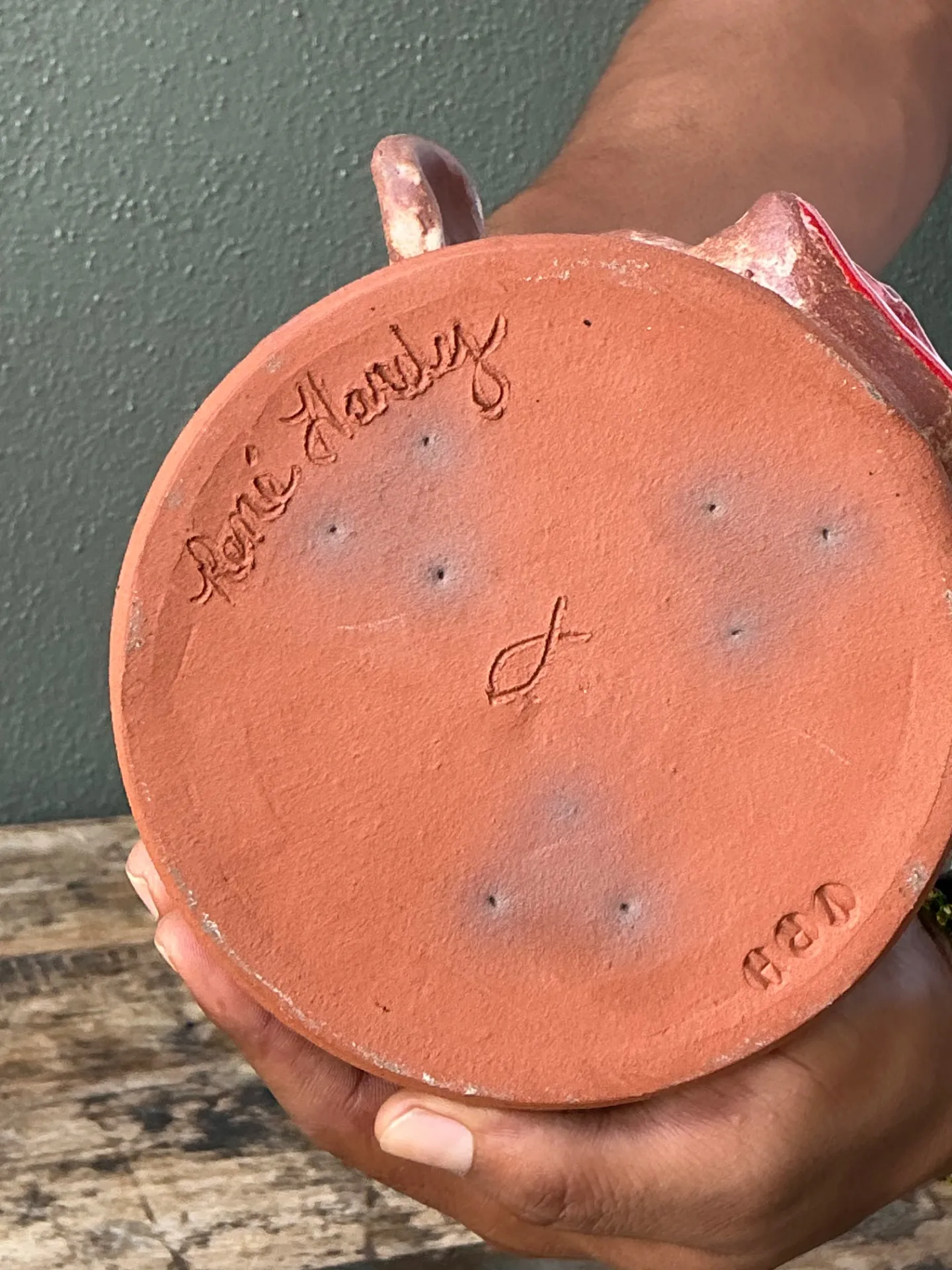 Vintage Handcrafted Ceramic Face Jug — additional photo 5
