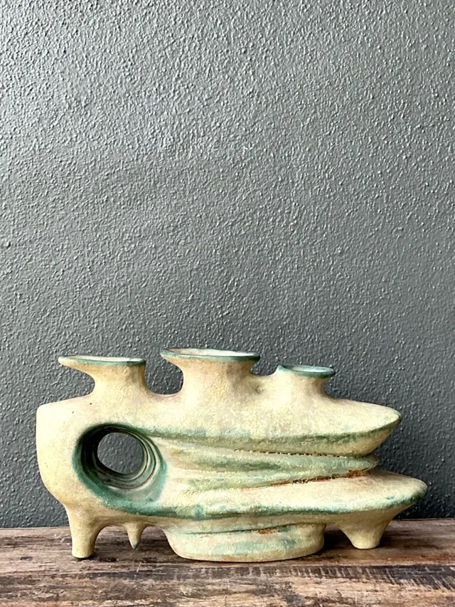 Vintage Organic Form Pottery Sculpture — additional photo 4