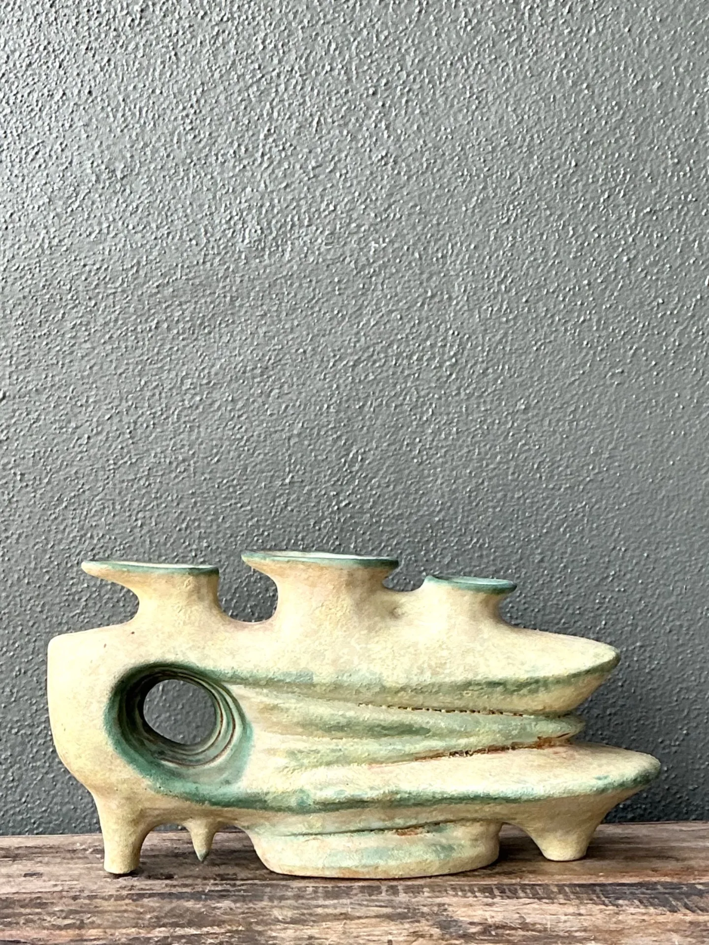 Vintage Organic Form Pottery Sculpture — additional photo 7