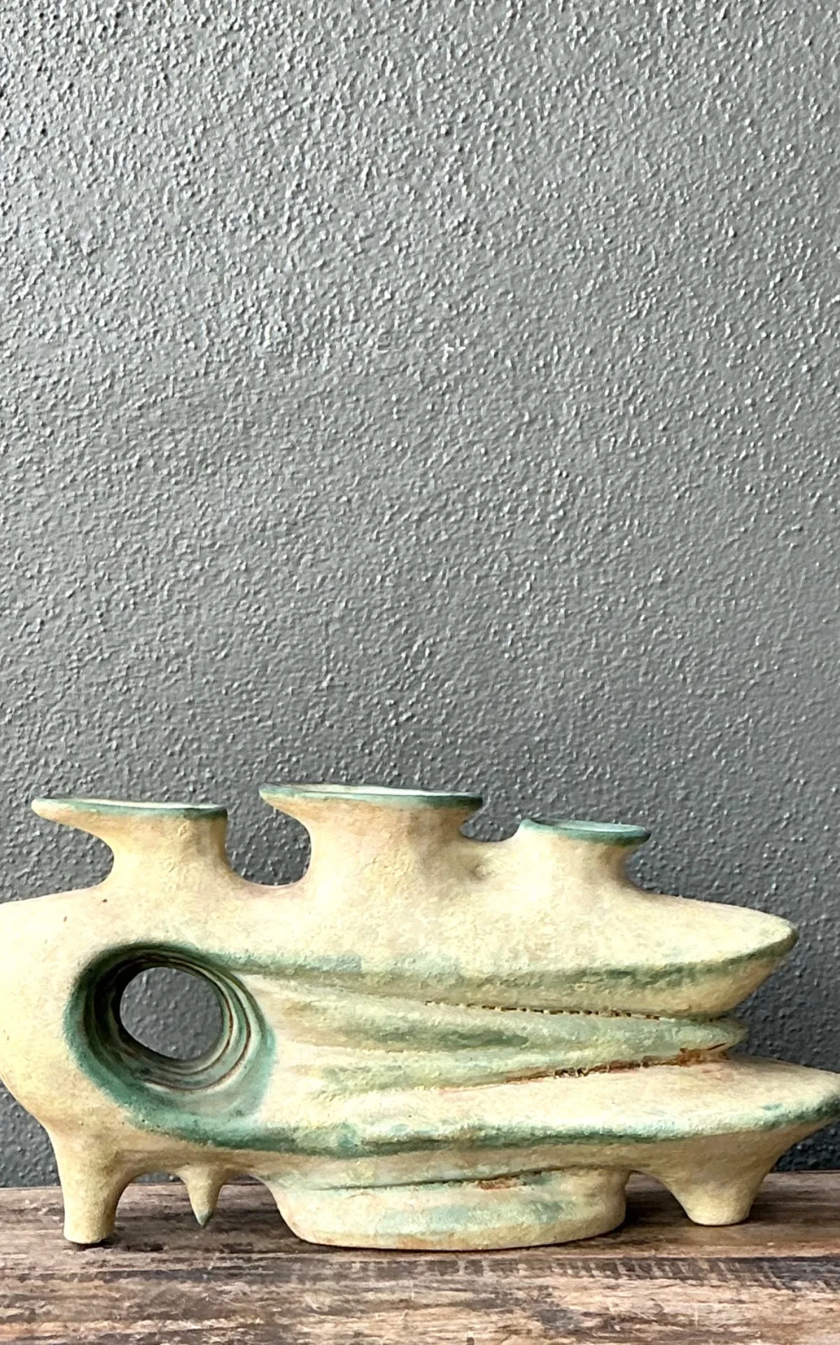 Vintage Organic Form Pottery Sculpture — additional photo 7