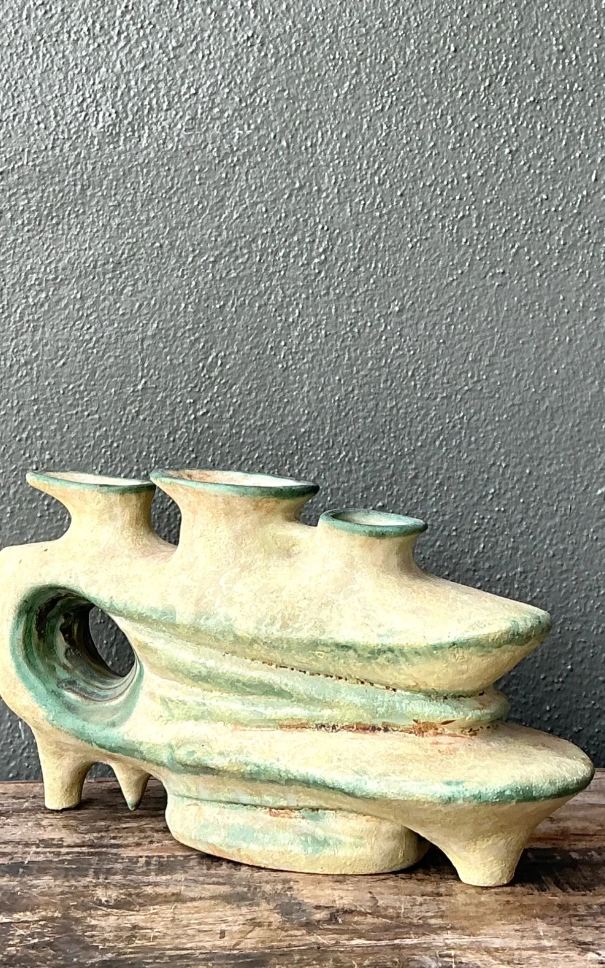 Vintage Organic Form Pottery Sculpture — additional photo 5