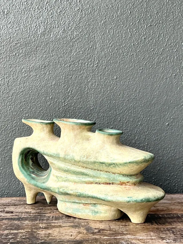 Vintage Organic Form Pottery Sculpture — additional photo 5