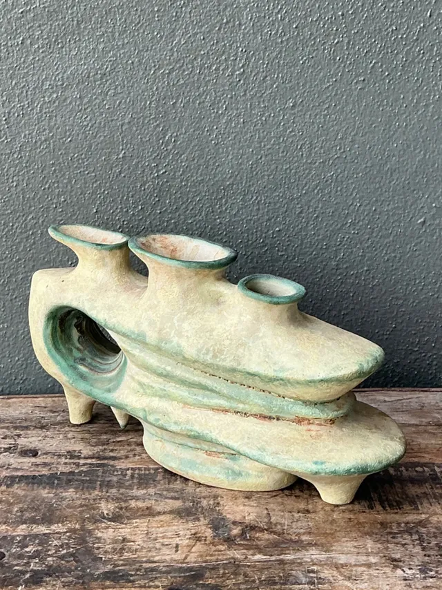 Vintage Organic Form Pottery Sculpture — additional photo 6