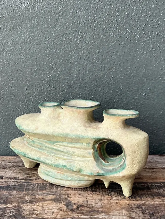 Vintage Organic Form Pottery Sculpture — additional photo 8