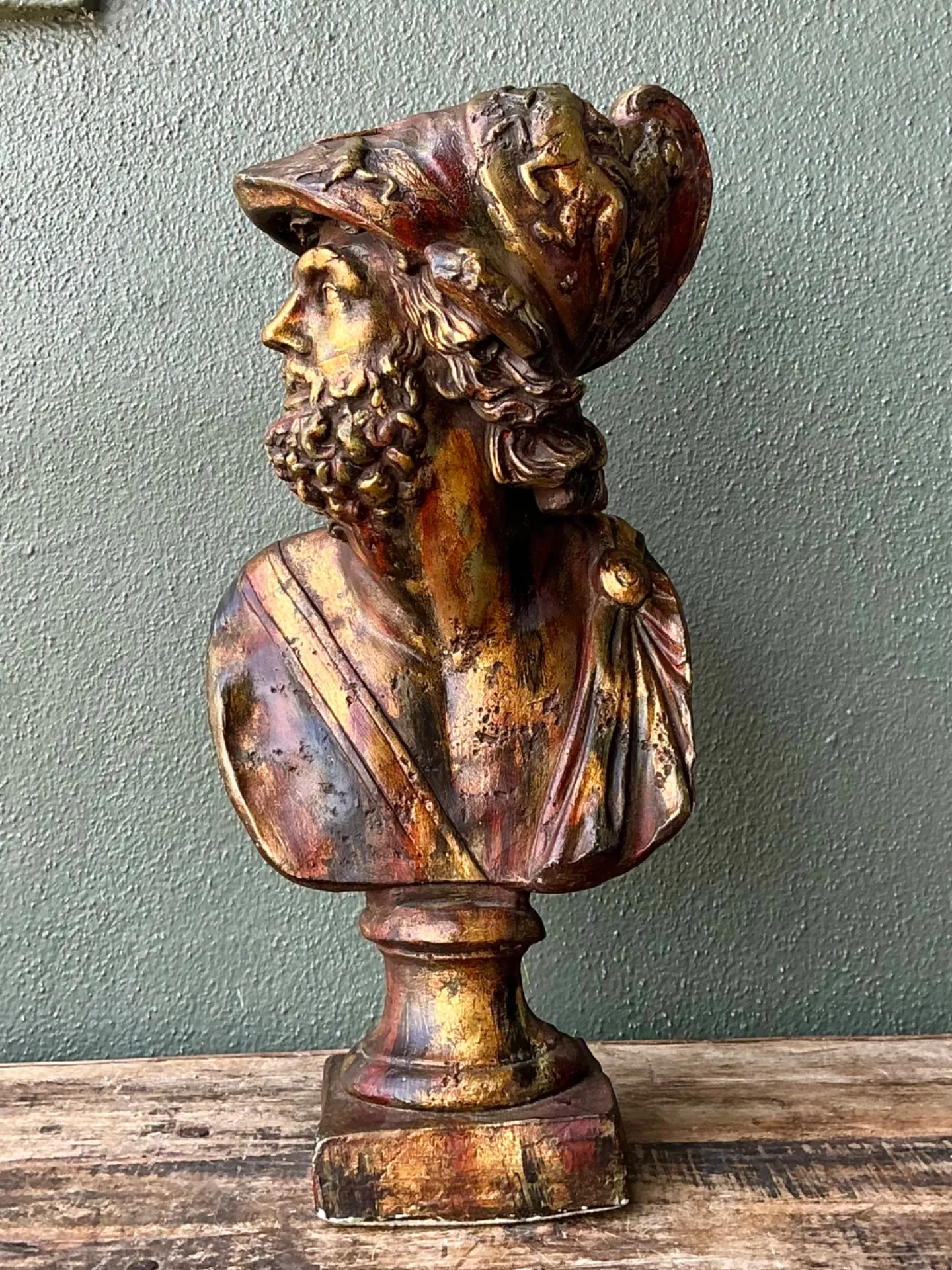 Vintage Classical Greek Style Bust Of Ajax — additional photo 7