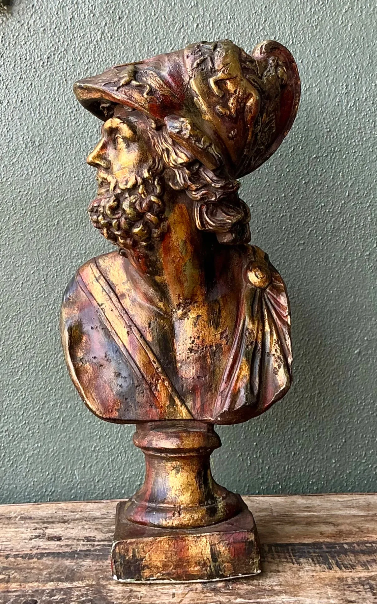 Vintage Classical Greek Style Bust Of Ajax — additional photo 7