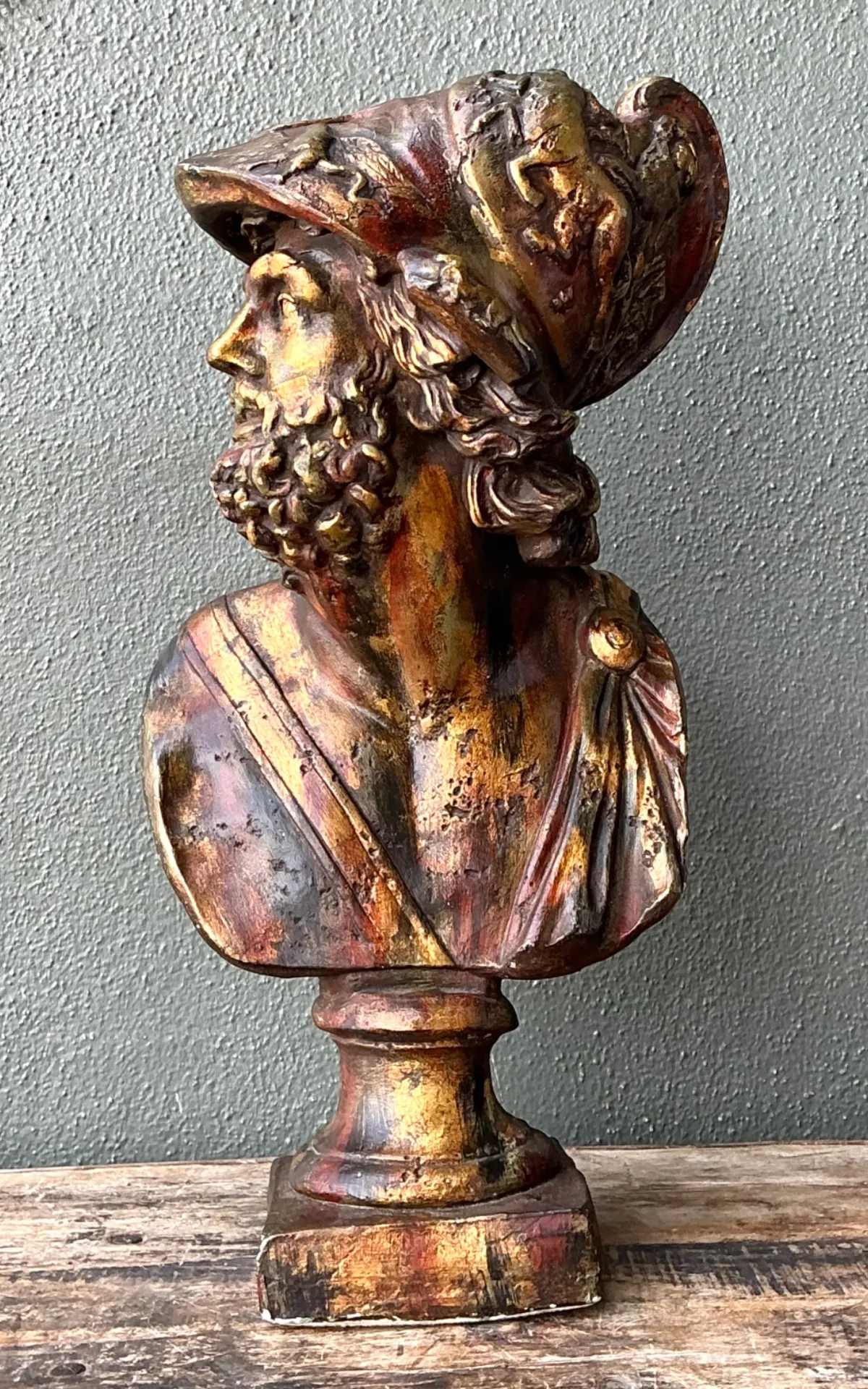 Vintage Classical Greek Style Bust Of Ajax — additional photo 5
