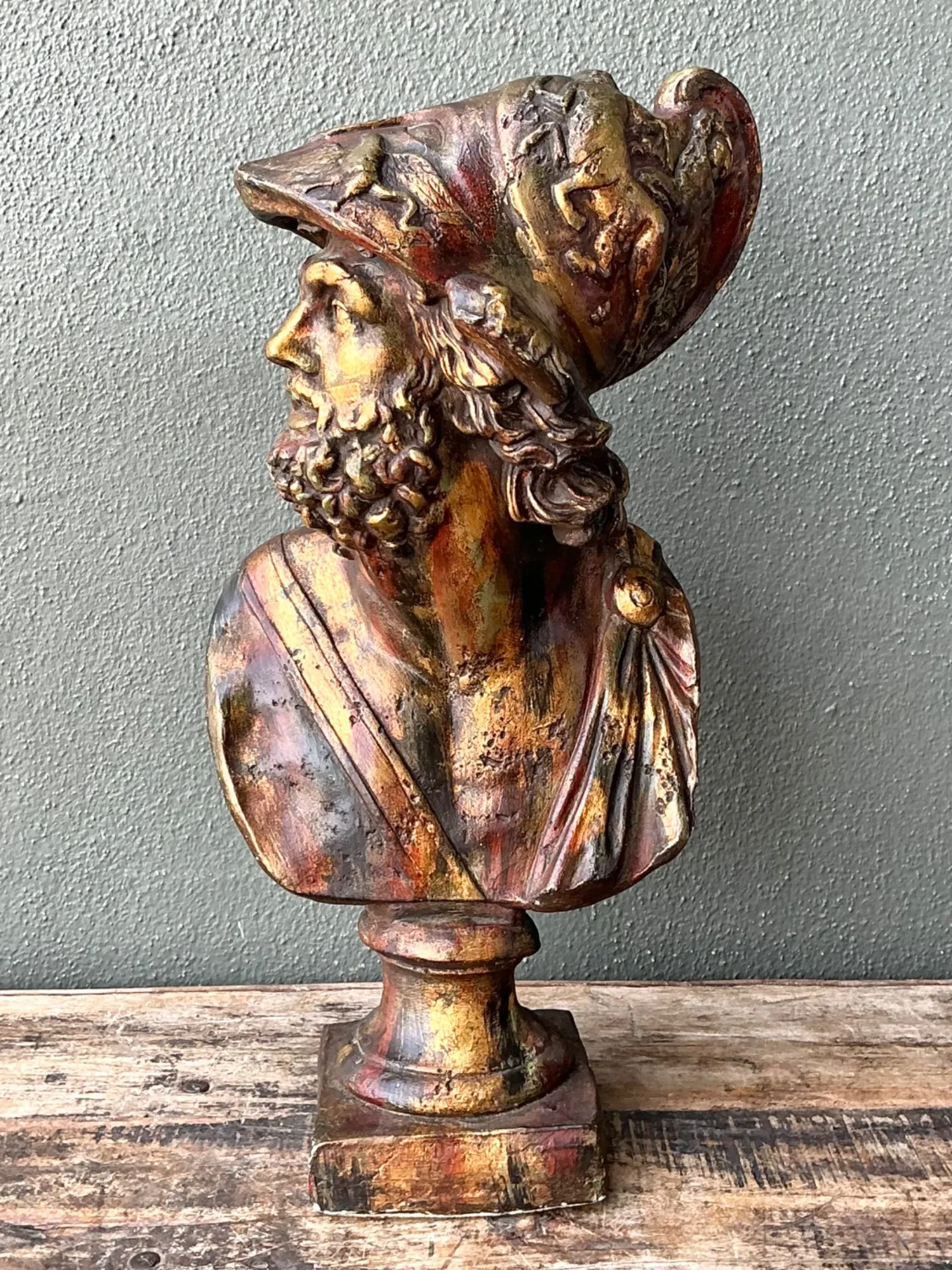 Vintage Classical Greek Style Bust Of Ajax — additional photo 1