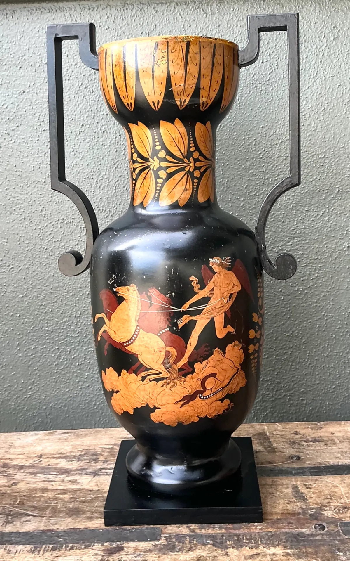 Vintage Greek Revival Hand Painted Urn — additional photo 7