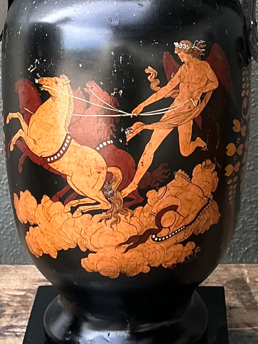 Vintage Greek Revival Hand Painted Urn — additional photo 8