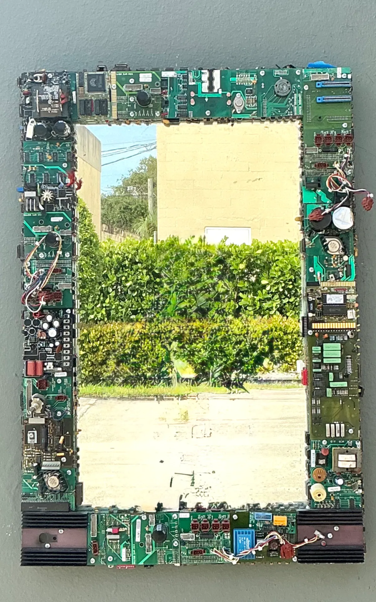 Vintage Circuit Board Frame Mirror — additional photo 5