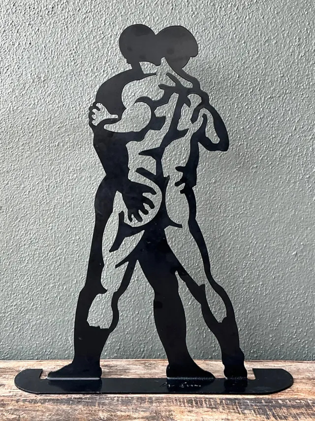 Vintage Metal Silhouette Sculpture — additional photo 8