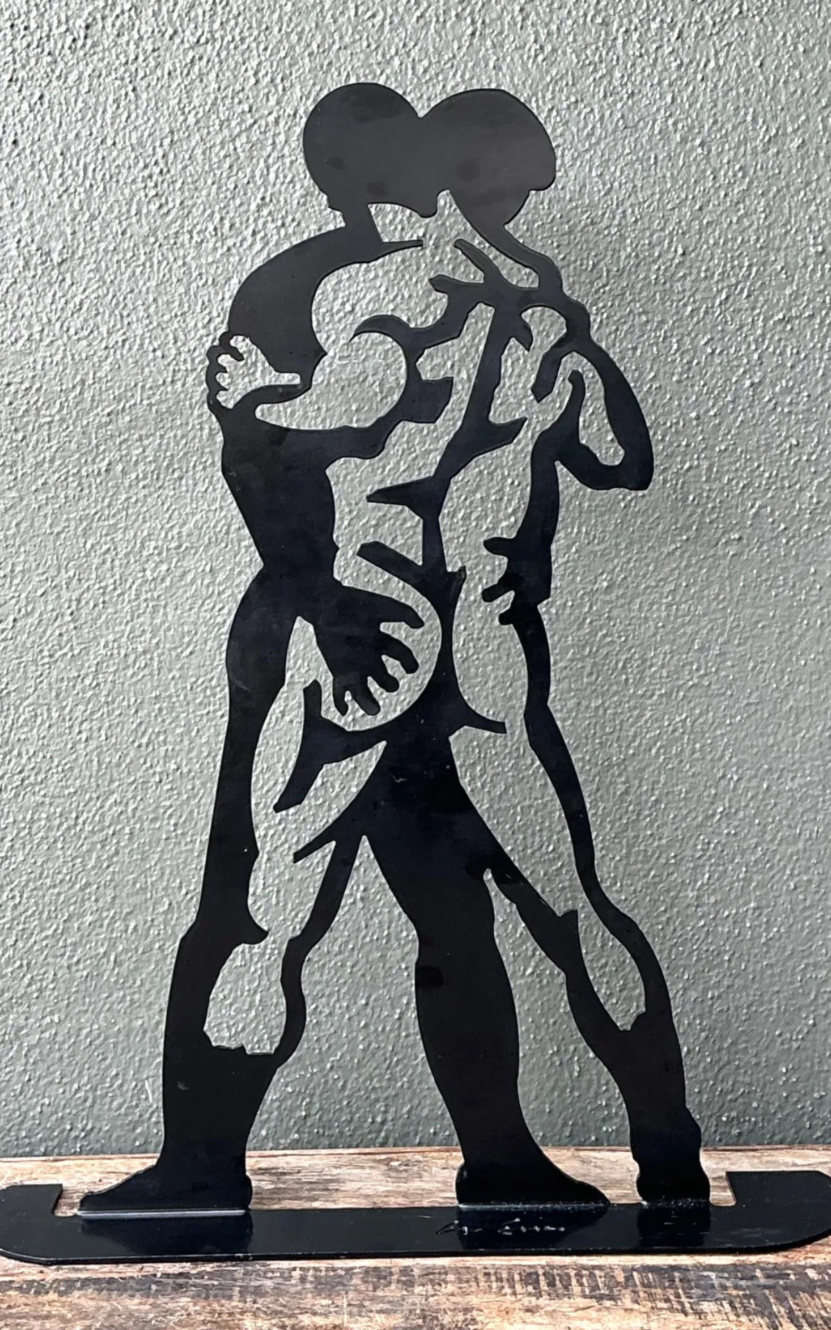 Vintage Metal Silhouette Sculpture — additional photo 4