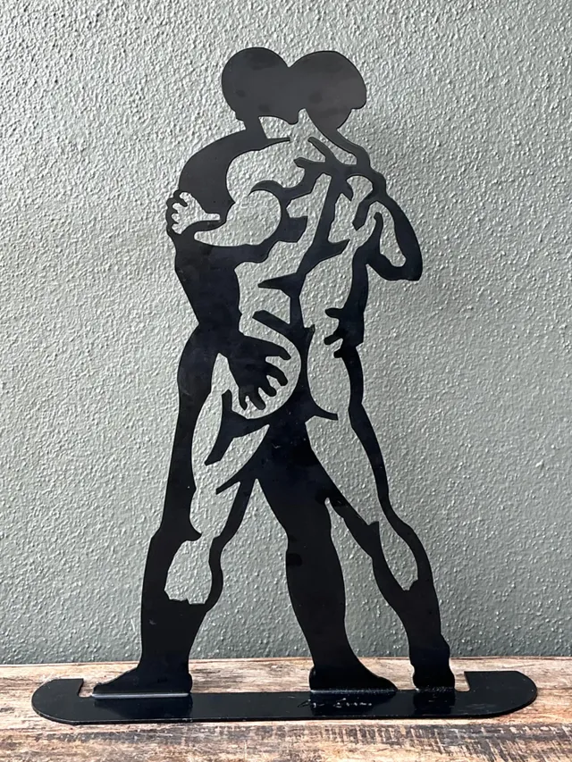 Vintage Metal Silhouette Sculpture — additional photo 4