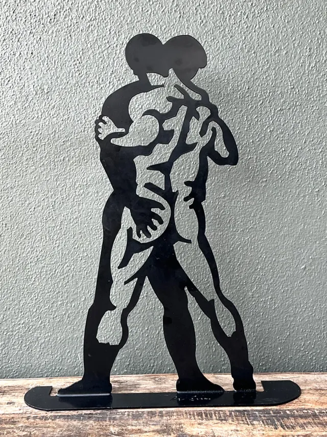 Vintage Metal Silhouette Sculpture — additional photo 6