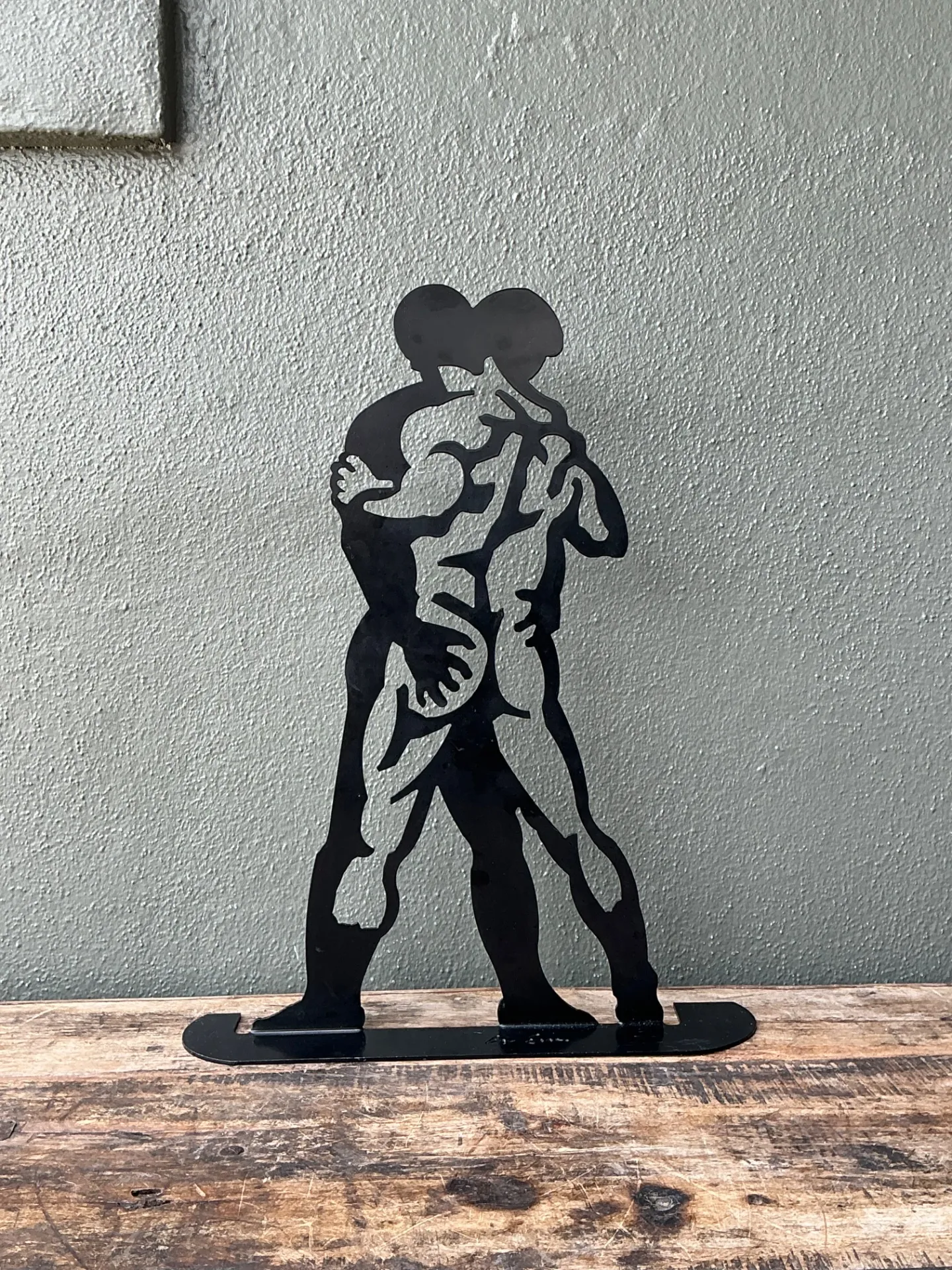 Vintage Metal Silhouette Sculpture — additional photo 3