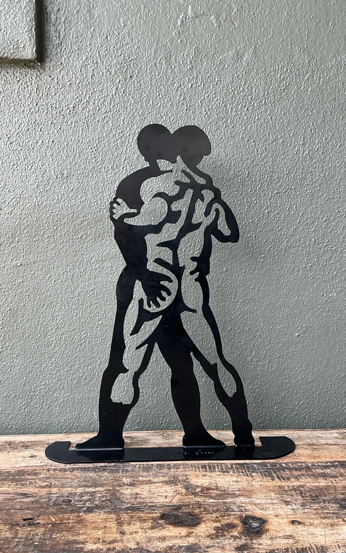 Vintage Metal Silhouette Sculpture — additional photo 3