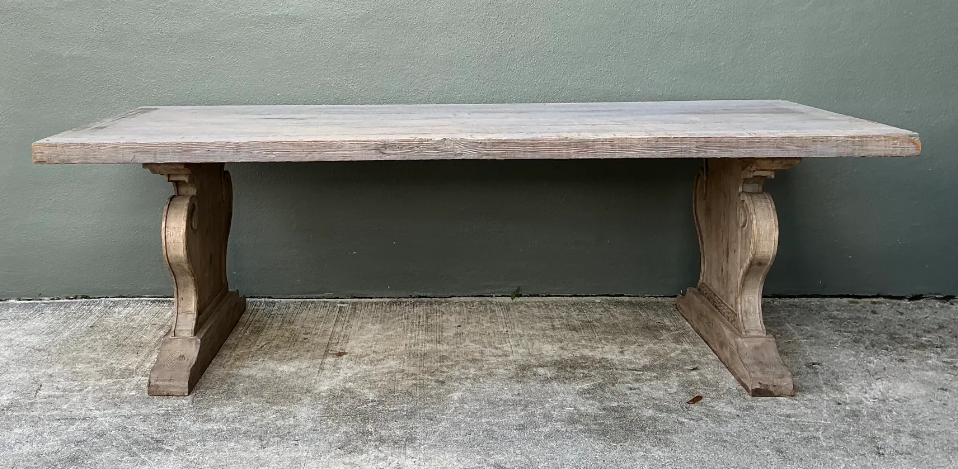 Vintage Sculptural Wood Dining Table — additional photo 8