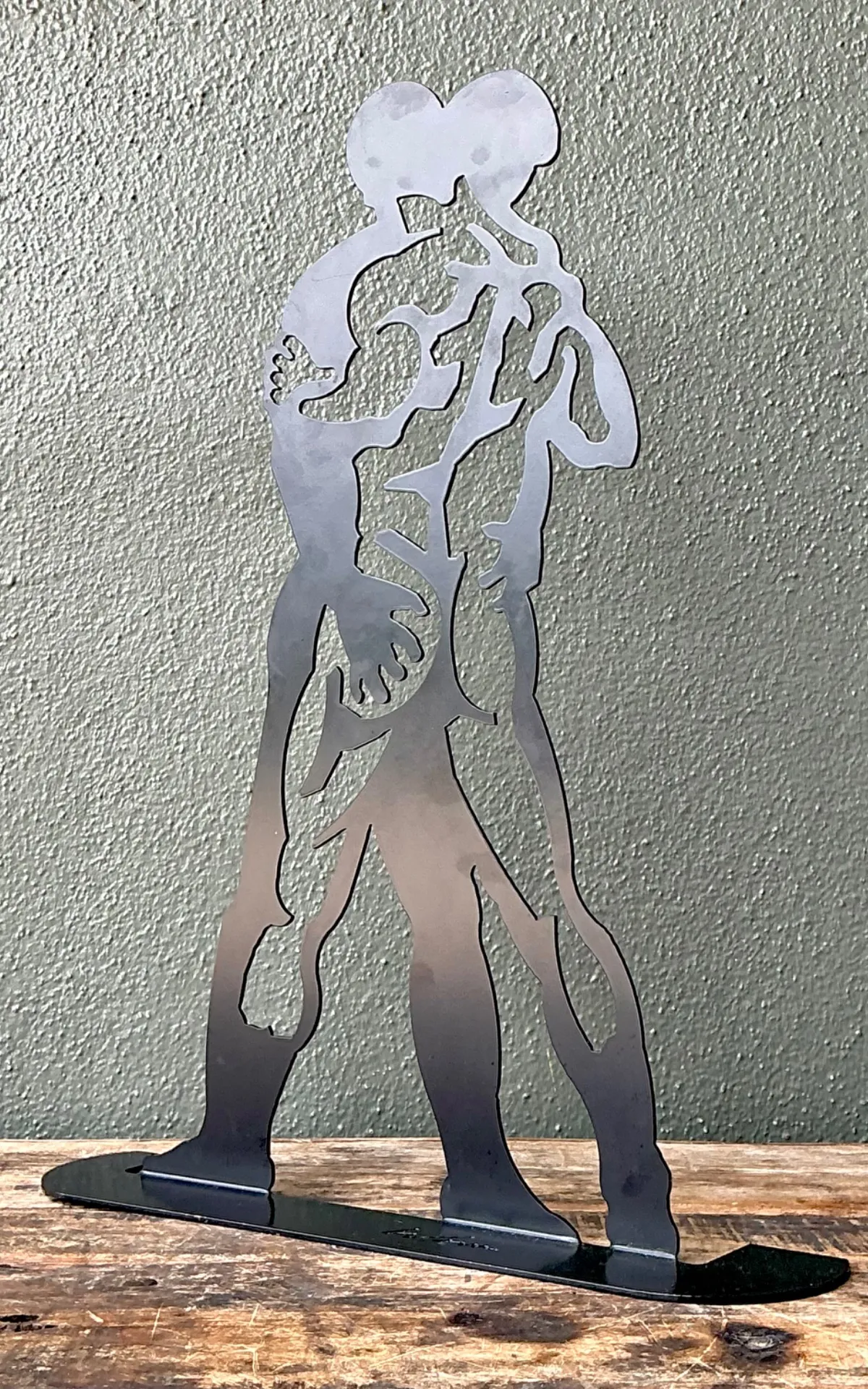 Vintage Metal Silhouette Sculpture — additional photo 2