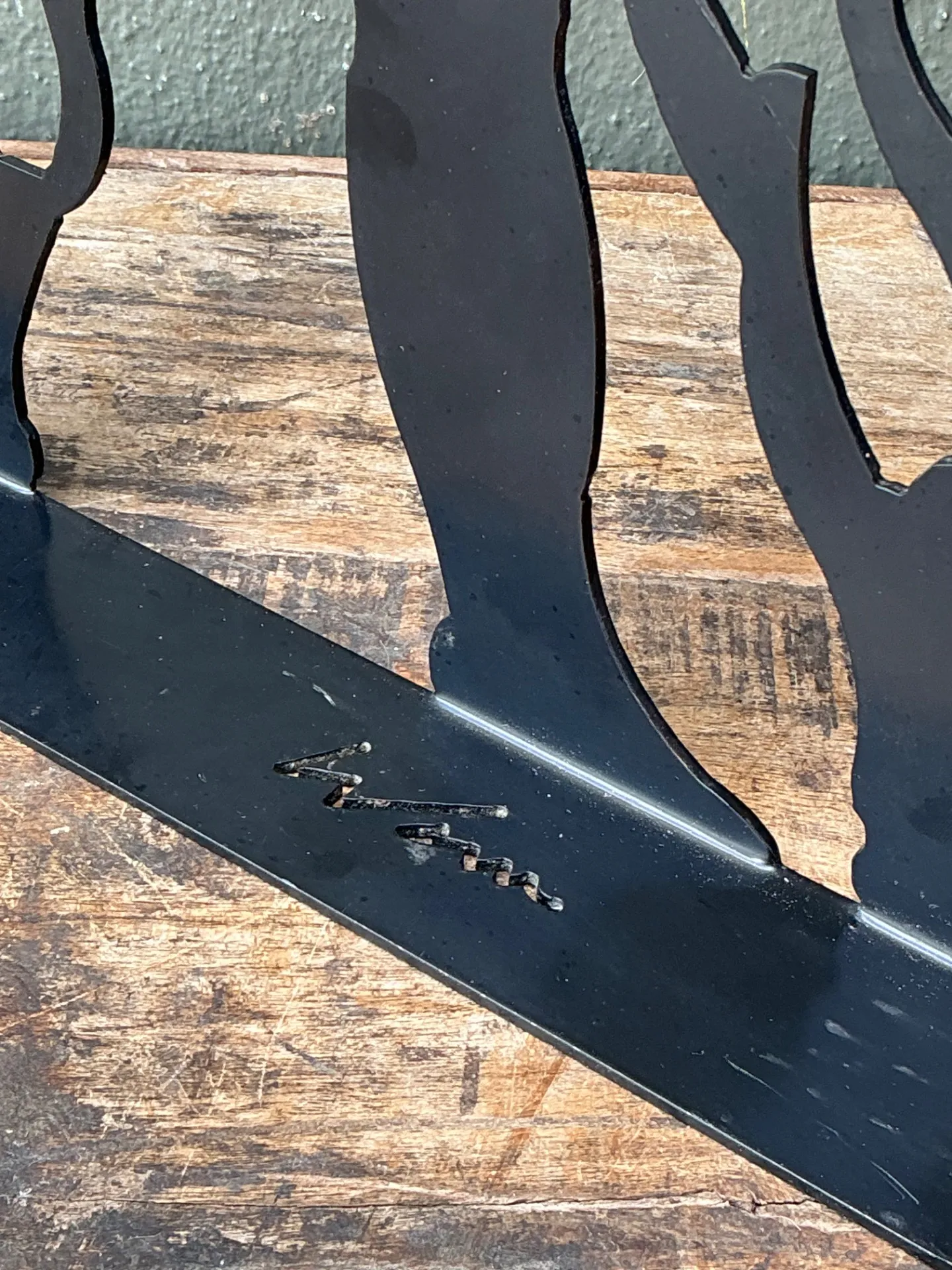 Vintage Metal Silhouette Sculpture — additional photo 1