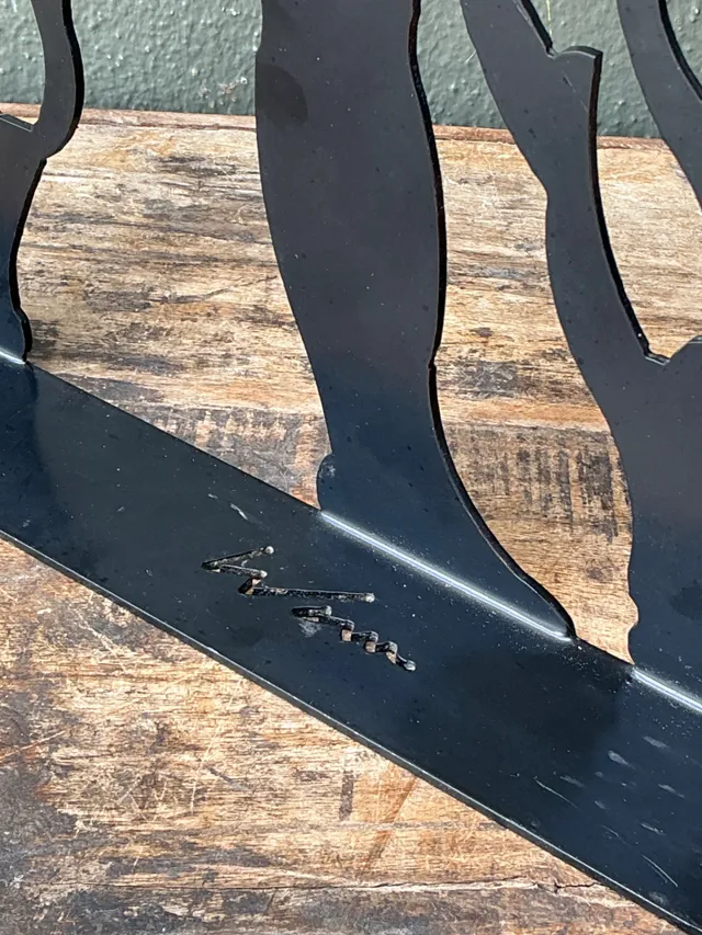 Vintage Metal Silhouette Sculpture — additional photo 1
