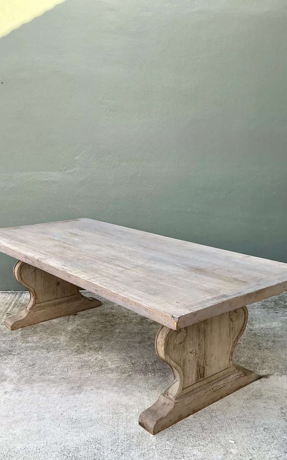 Vintage Sculptural Wood Dining Table — additional photo 6
