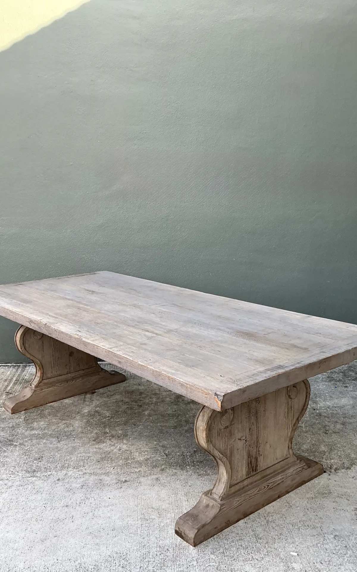 Vintage Sculptural Wood Dining Table — additional photo 5