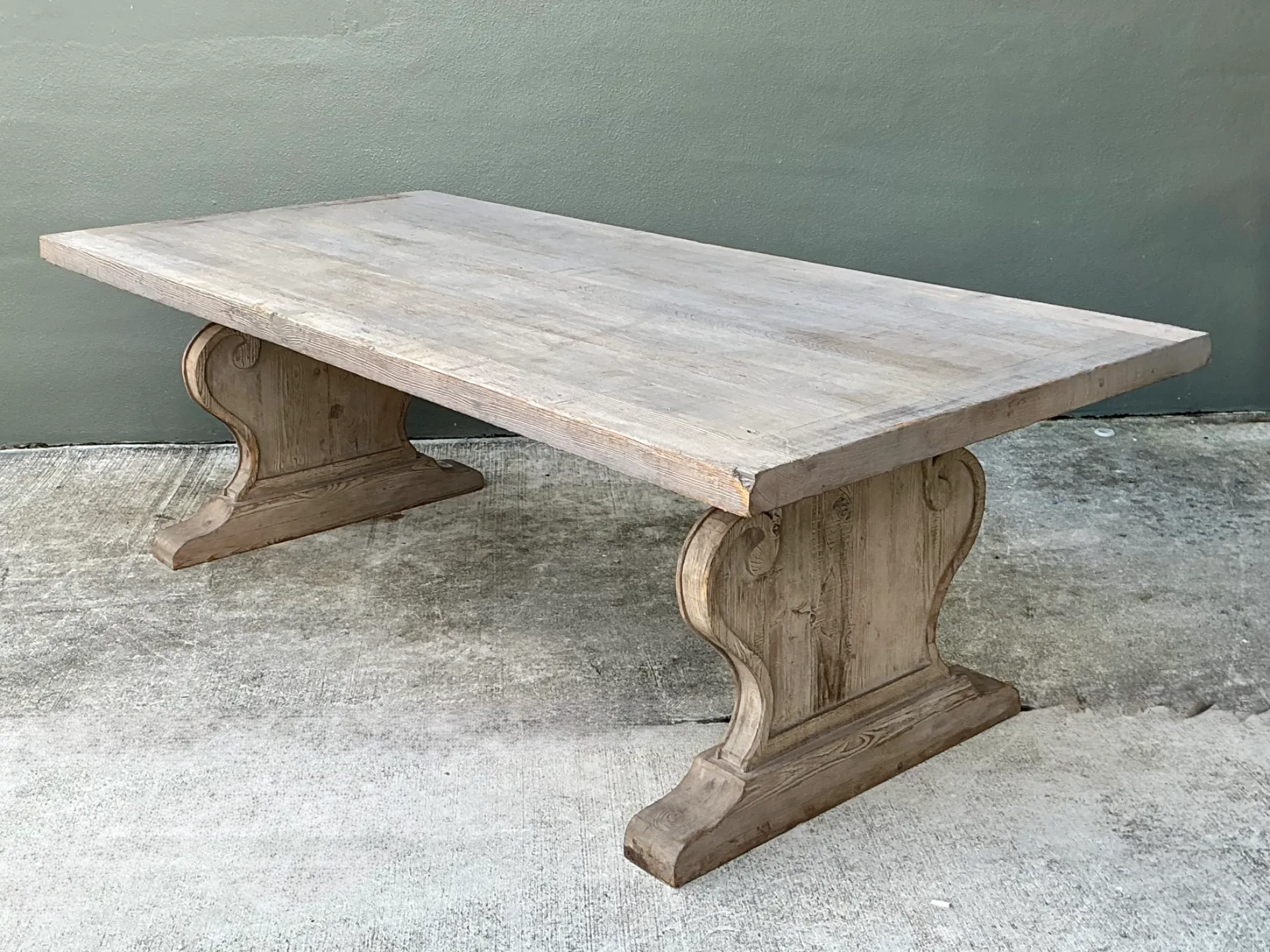 Vintage Sculptural Wood Dining Table — additional photo 4