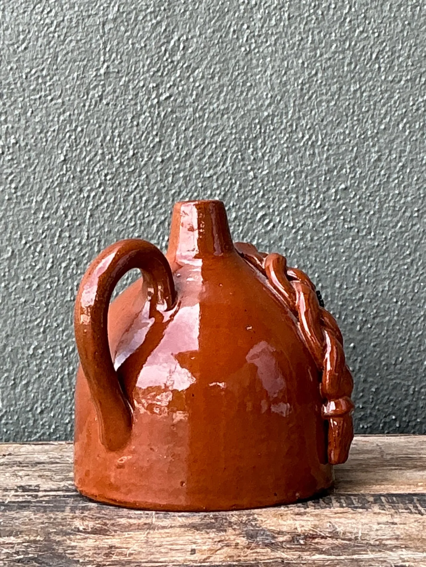 Vintage Handcrafted Ceramic Face Jug — additional photo 6