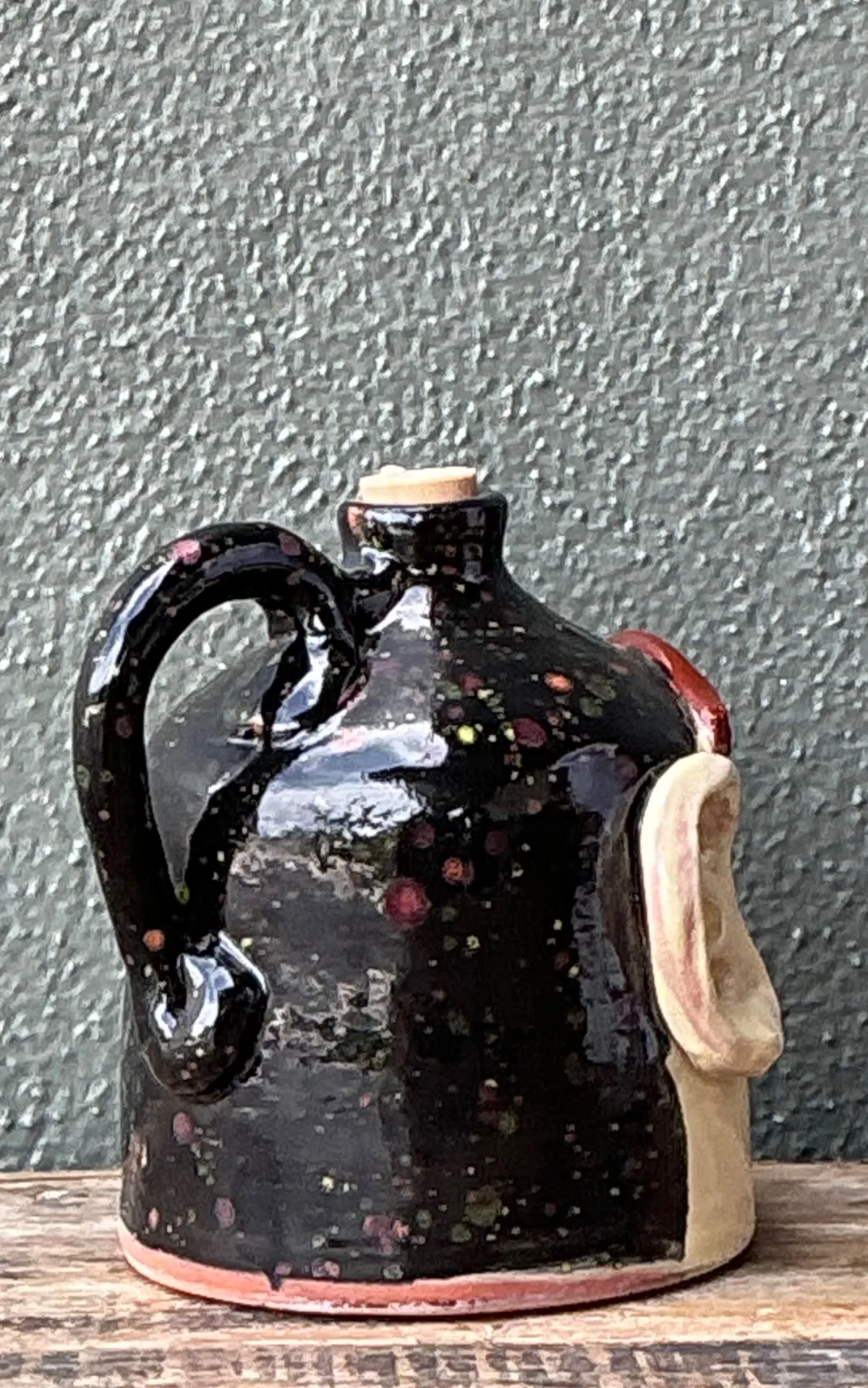 Vintage Handcrafted Ceramic Face Jug — additional photo 5