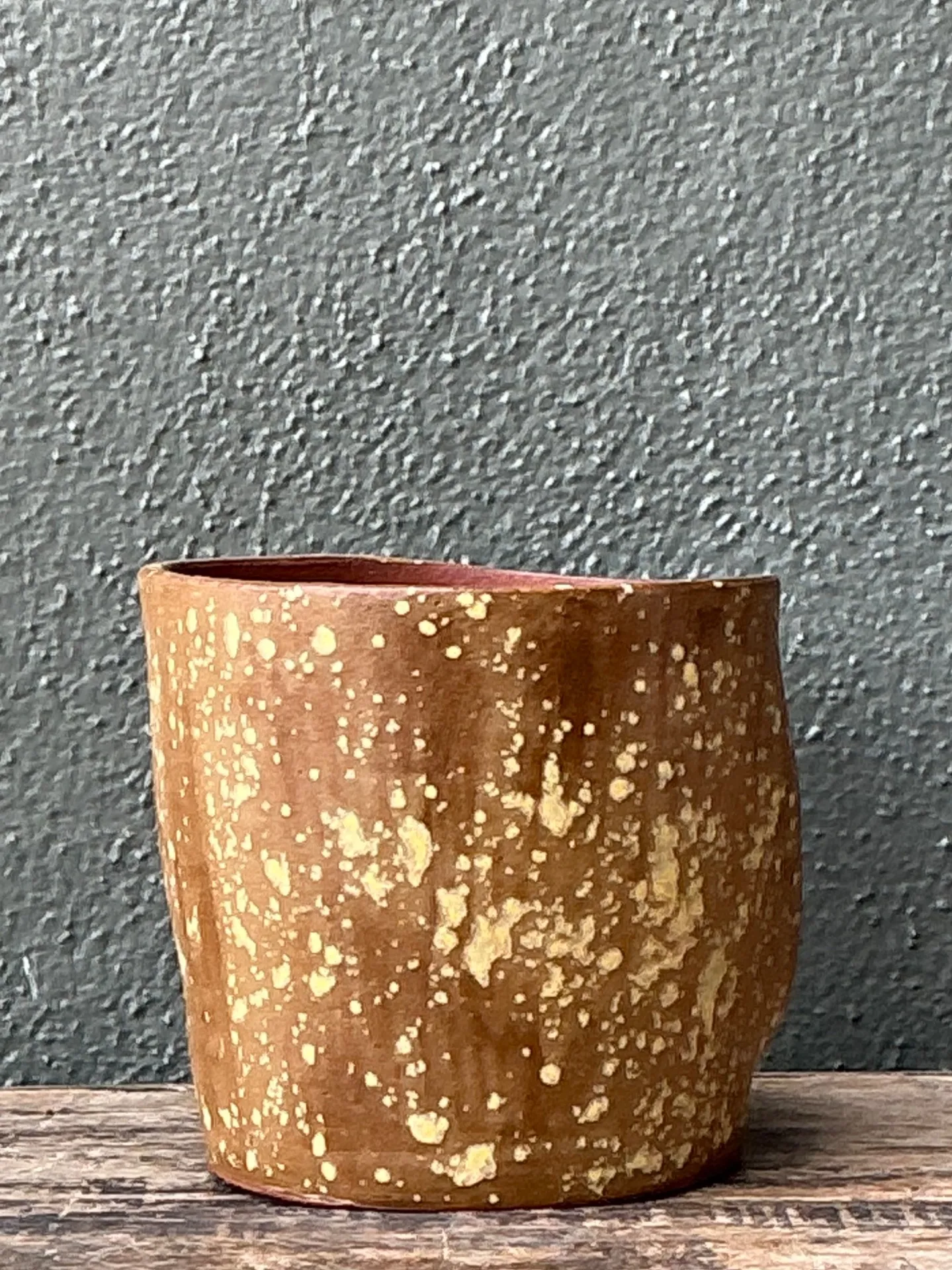 Vintage Handcrafted Ceramic Face Planter — additional photo 1