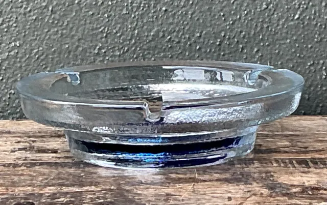 Vintage Mid-Century Modern Glass Ashtray — additional photo 4