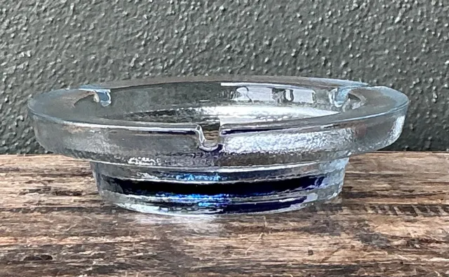 Vintage Mid-Century Modern Glass Ashtray — additional photo 3