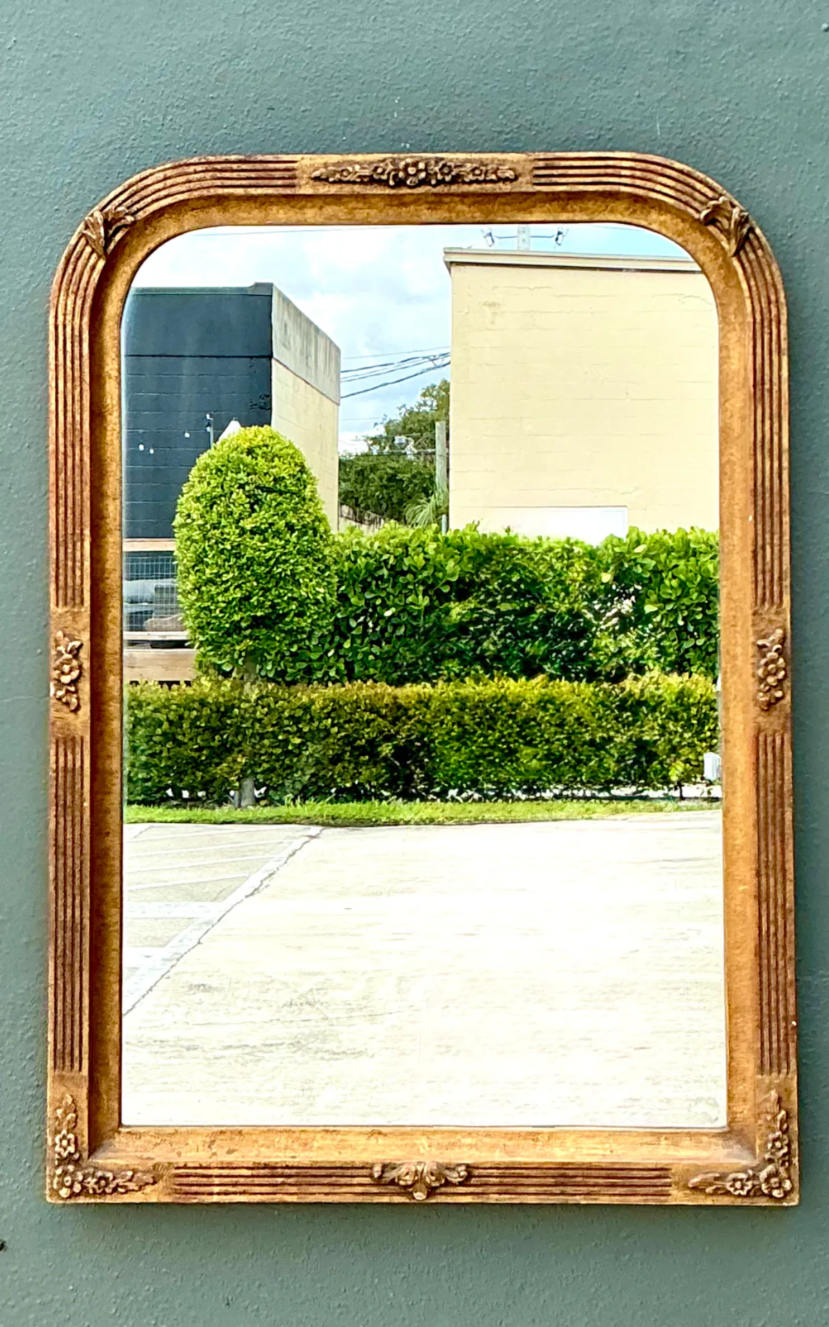 Vintage Ornate Wood Wall Mirror — additional photo 6