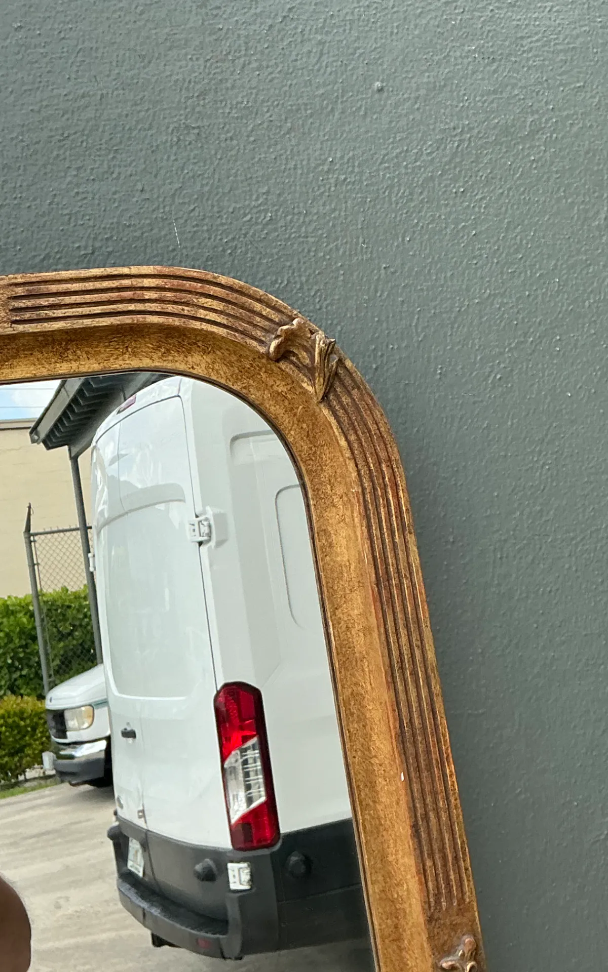 Vintage Ornate Wood Wall Mirror — additional photo 8