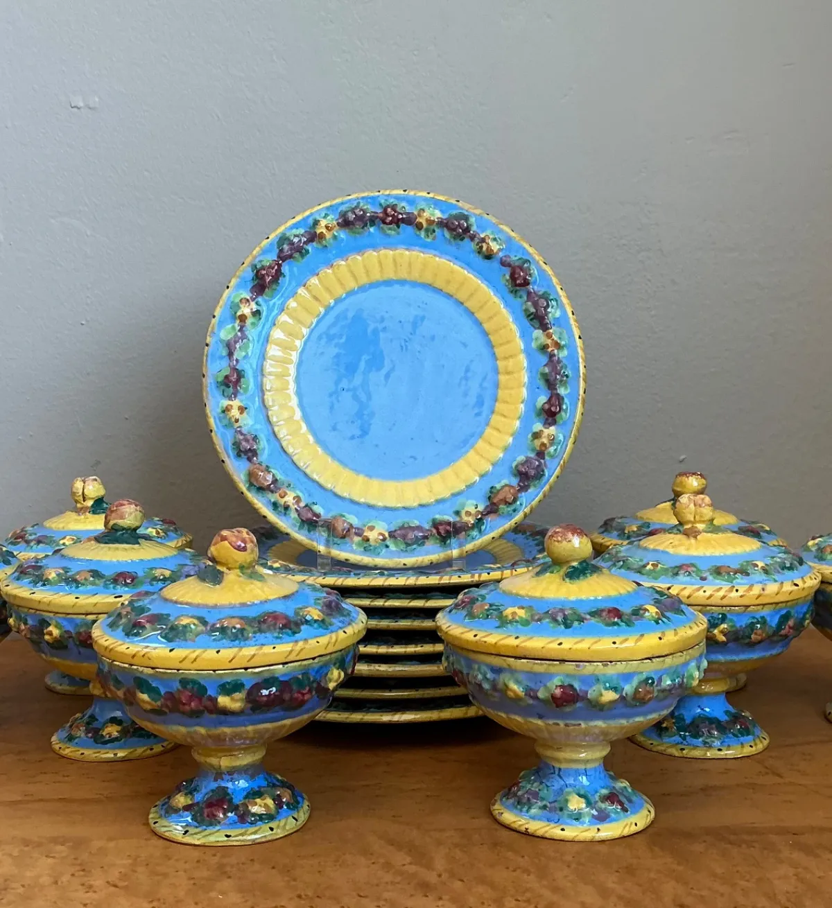 Vintage Italian Ceramic Covered Dishes - Set of 12 — additional photo 5