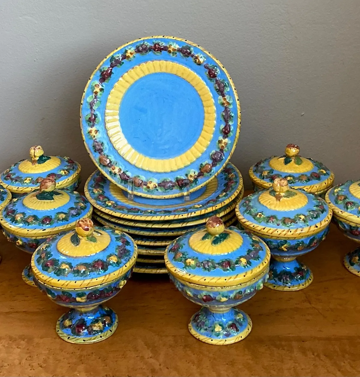 Vintage Italian Ceramic Covered Dishes - Set of 12 — additional photo 8