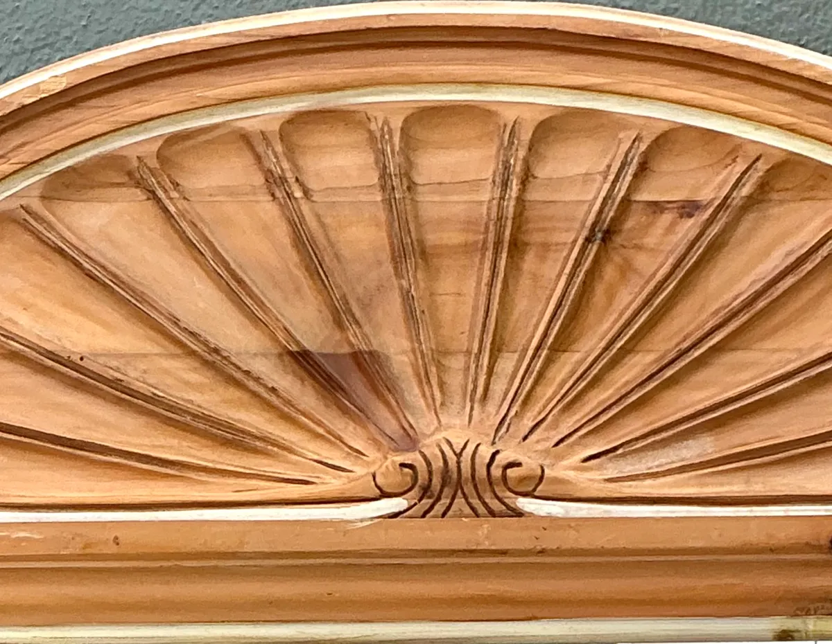 Vintage Pulaski Arched Wood Frame Mirror — additional photo 2