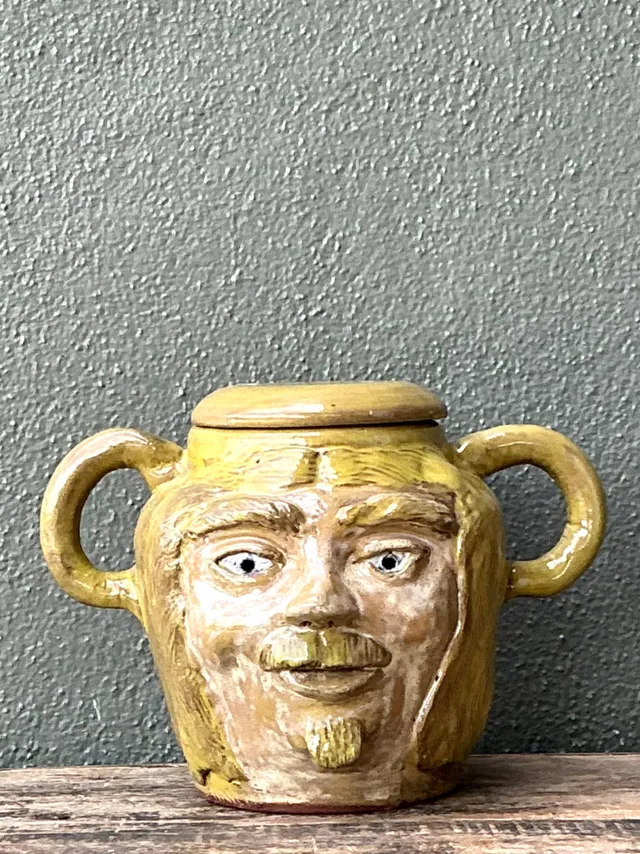Vintage Face Jug with Lid — additional photo 4