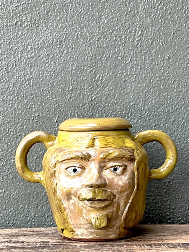 Vintage Face Jug with Lid — additional photo 6
