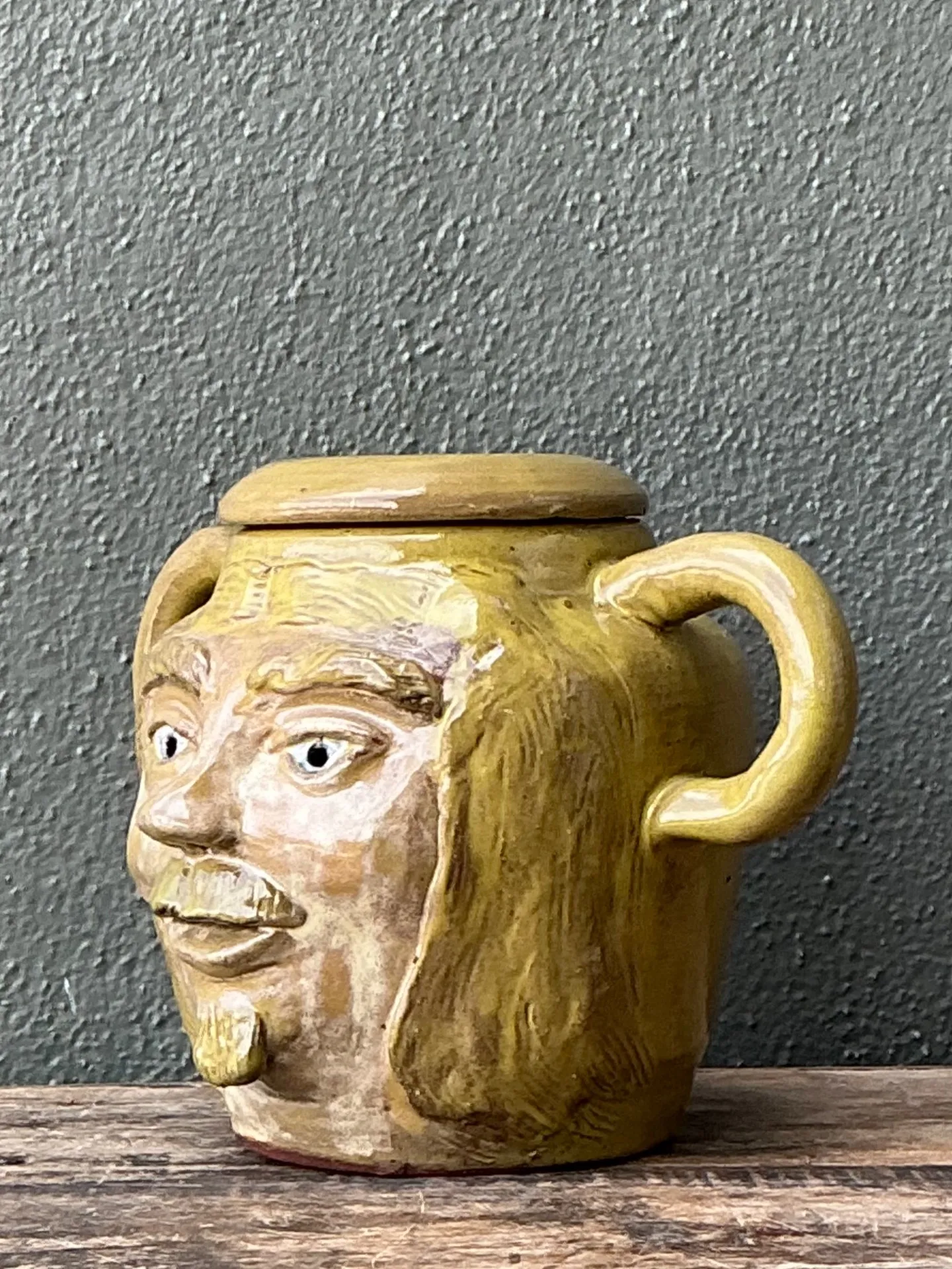 Vintage Face Jug with Lid — additional photo 7