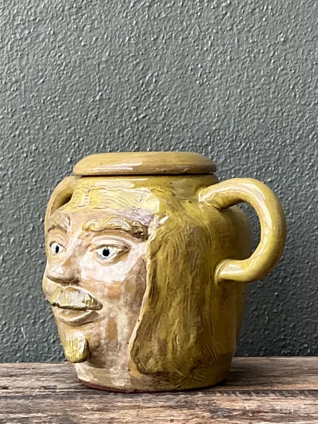 Vintage Face Jug with Lid — additional photo 7