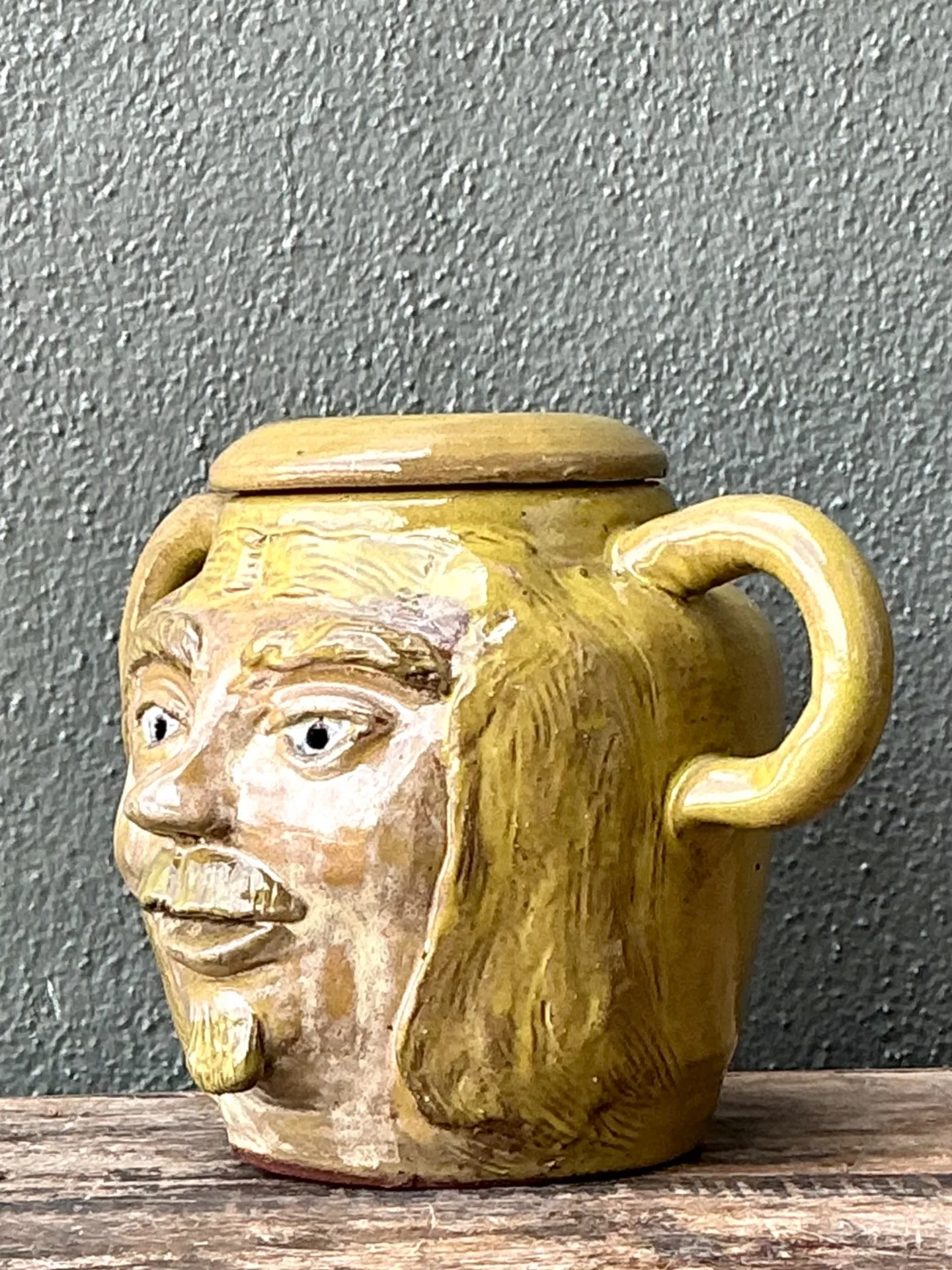 Vintage Face Jug with Lid — additional photo 3