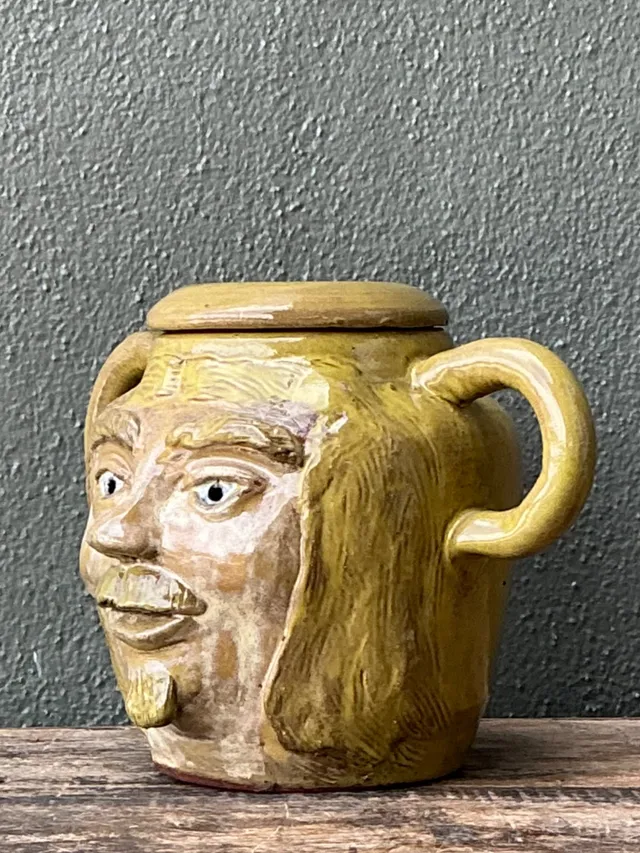 Vintage Face Jug with Lid — additional photo 5