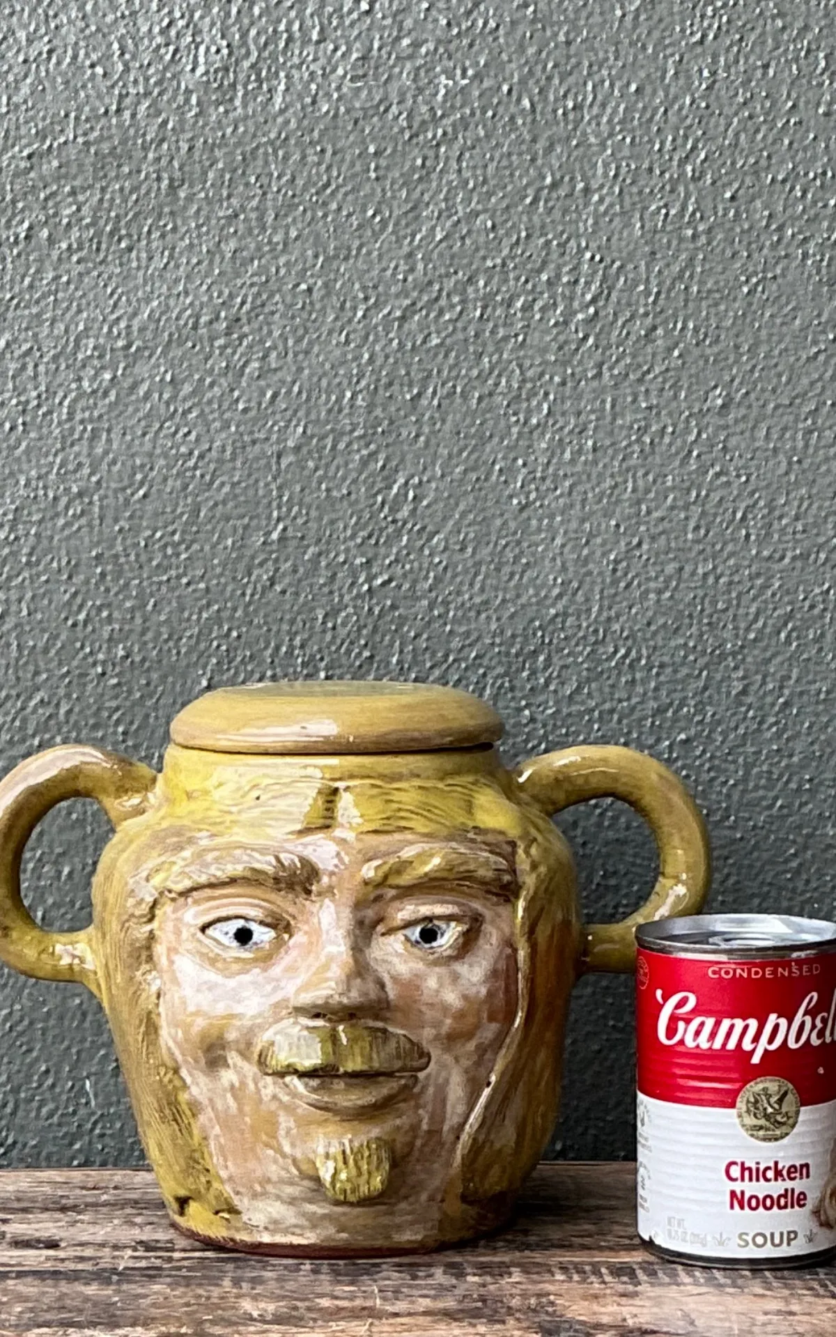 Vintage Face Jug with Lid — additional photo 2