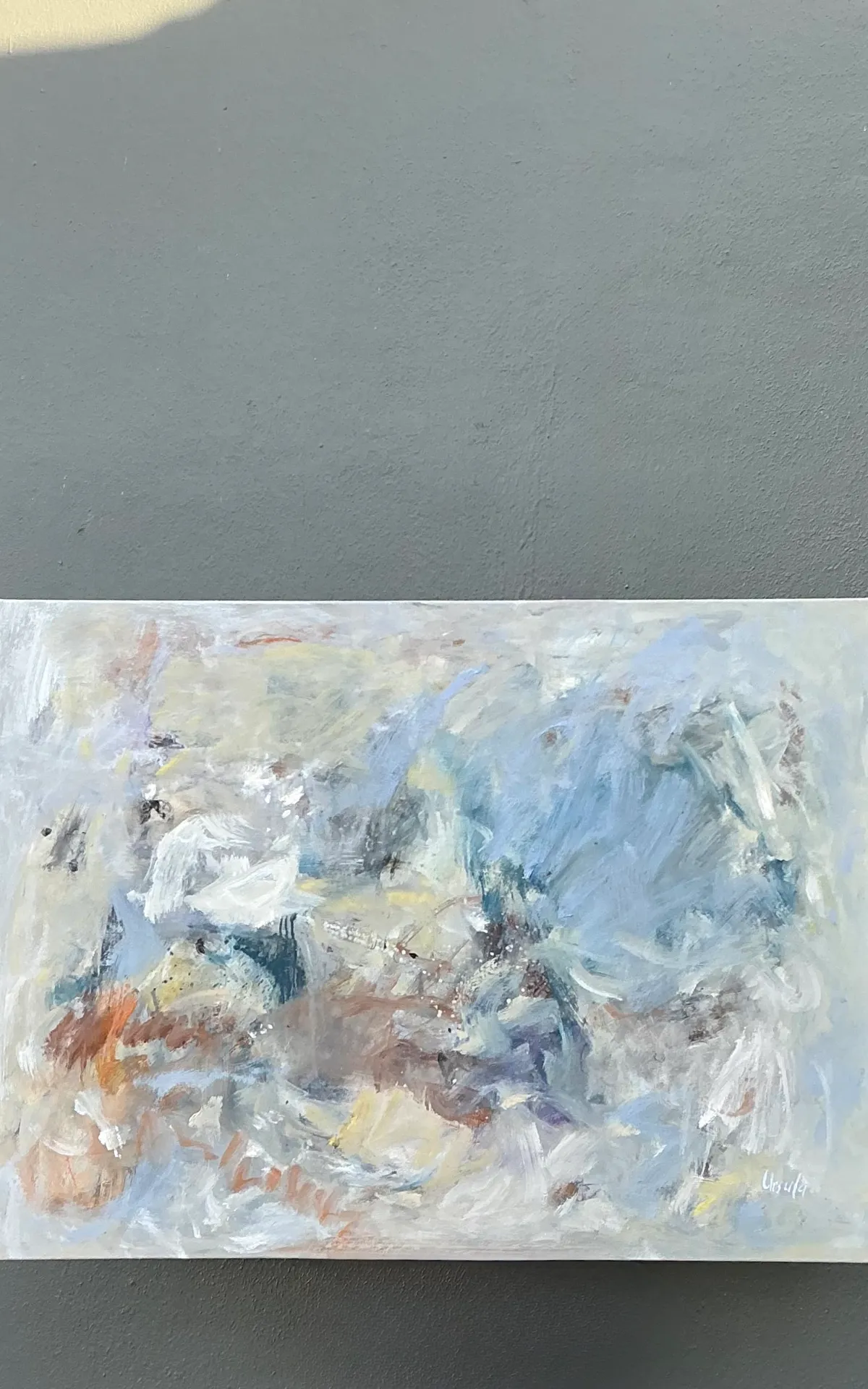 Vintage Abstract Oil Painting on Canvas — additional photo 6