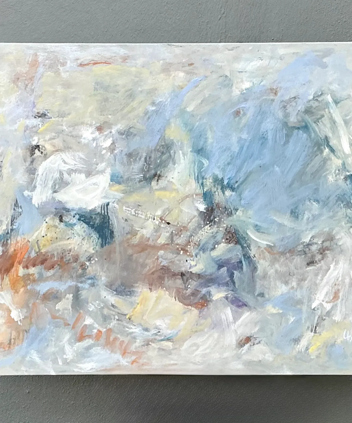 Vintage Abstract Oil Painting on Canvas — additional photo 7