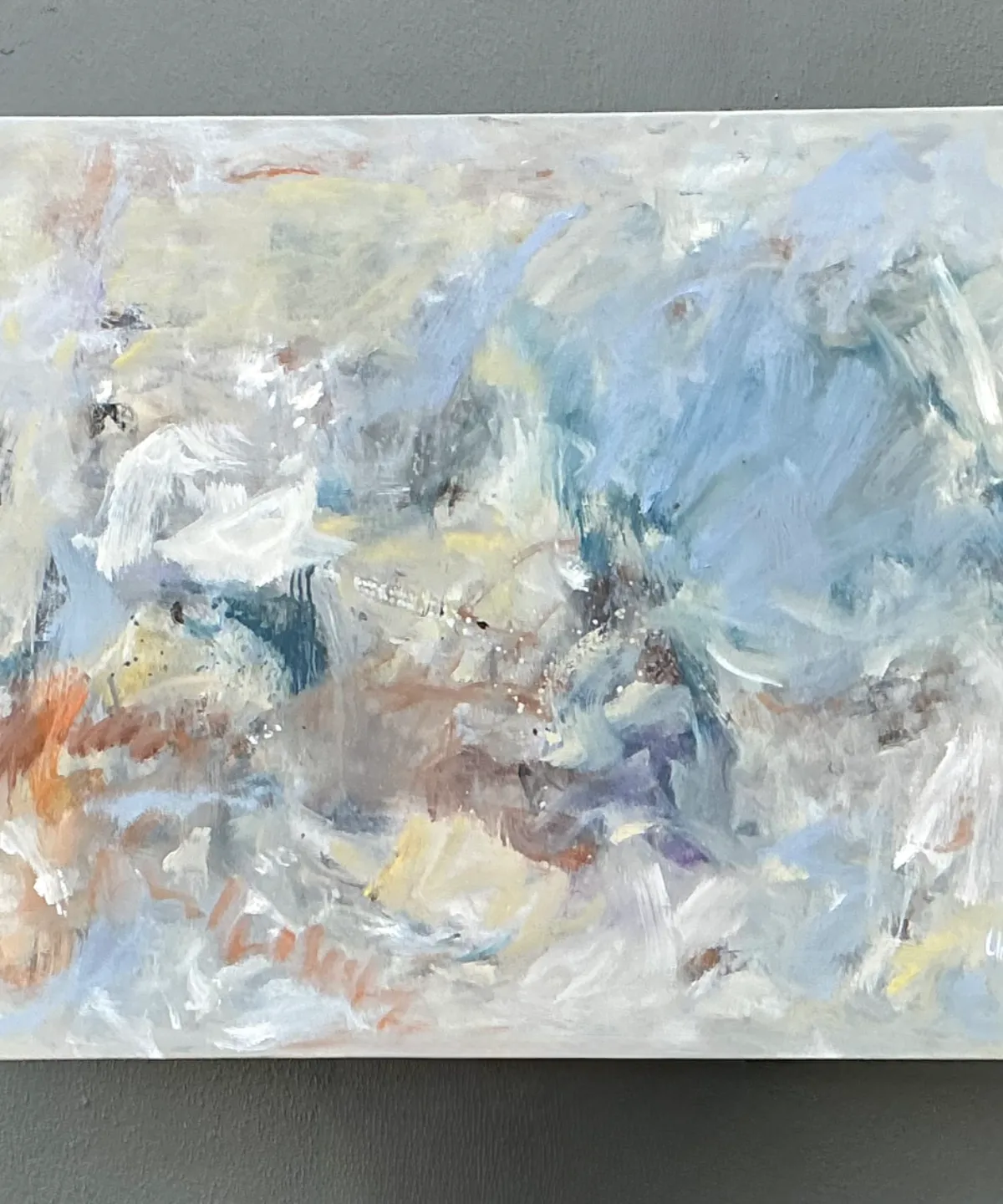 Vintage Abstract Oil Painting on Canvas — additional photo 5
