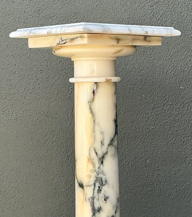 Vintage Marble Column Pedestal — additional photo 2